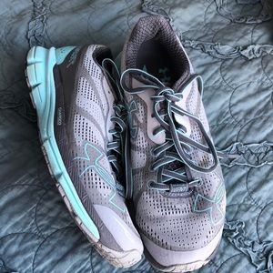 Under armors bandit electric blue running shoes